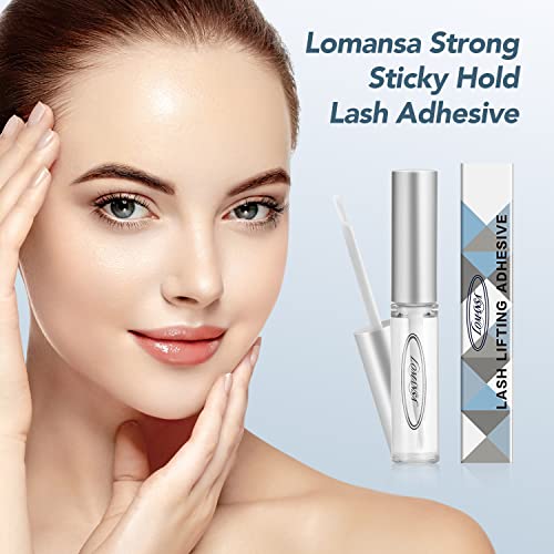 Lomansa lash lift glue features water-based formula facilitates clean removal.