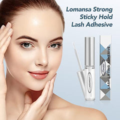 Lomansa lash lift glue features water-based formula facilitates clean removal.