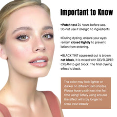 Lomansa Lash Tint Kit developer cream ready to activate color