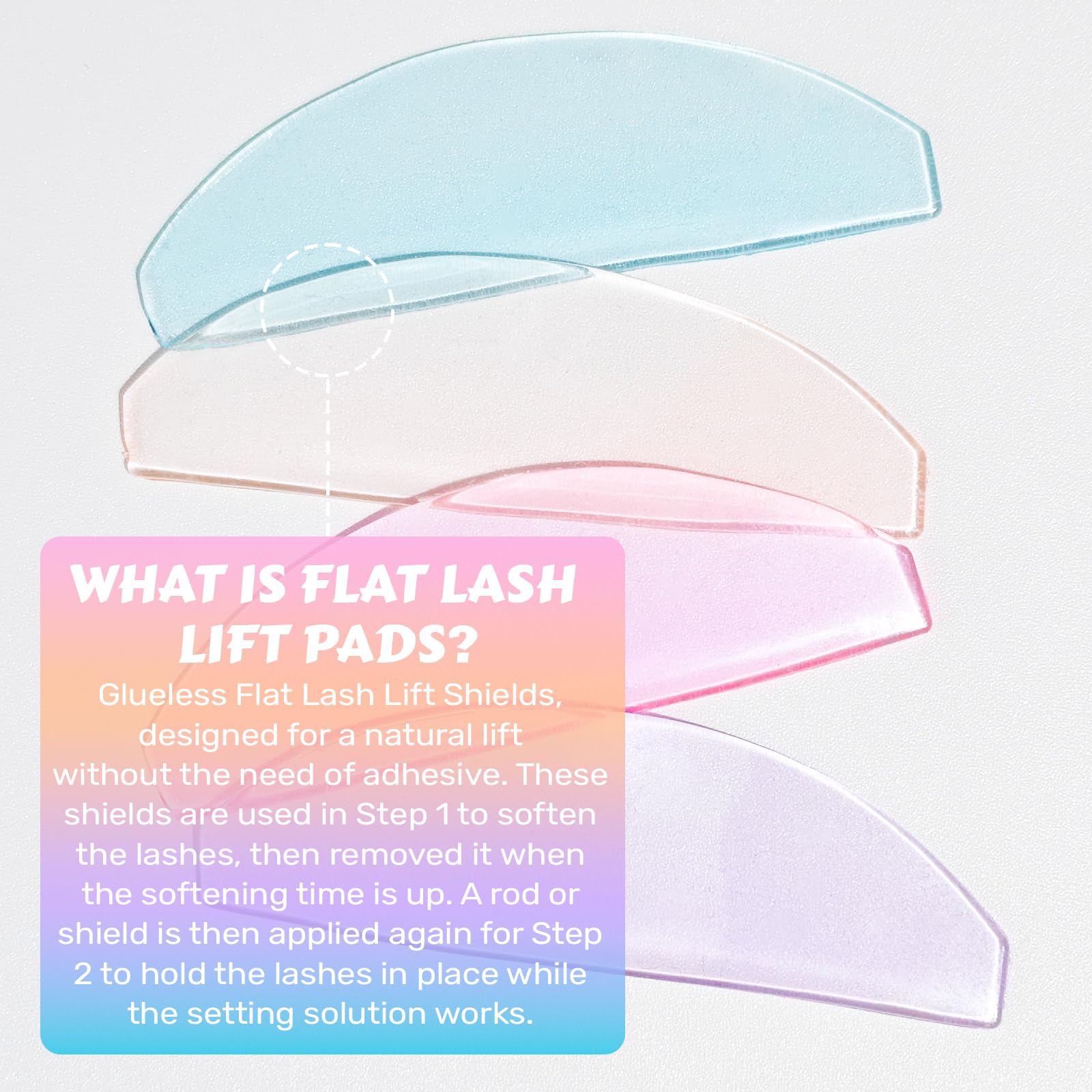 Lomansa ultra-thin lash lift pad rose demonstrates flexible cushion for gentle saturation