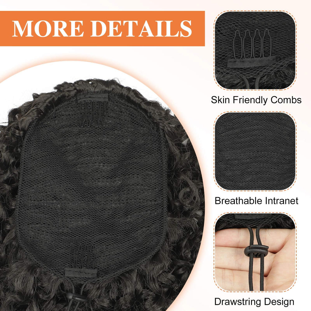 Lommel ponytail care: washable with mild shampoo and air dry.