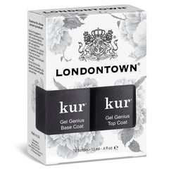 LONDONTOWN kur Gel Genius top coat delivers high-gloss, salon-quality finish.