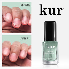 LONDONTOWN No Bite brush-application shows precise coating for long-lasting nail-biting deterrence