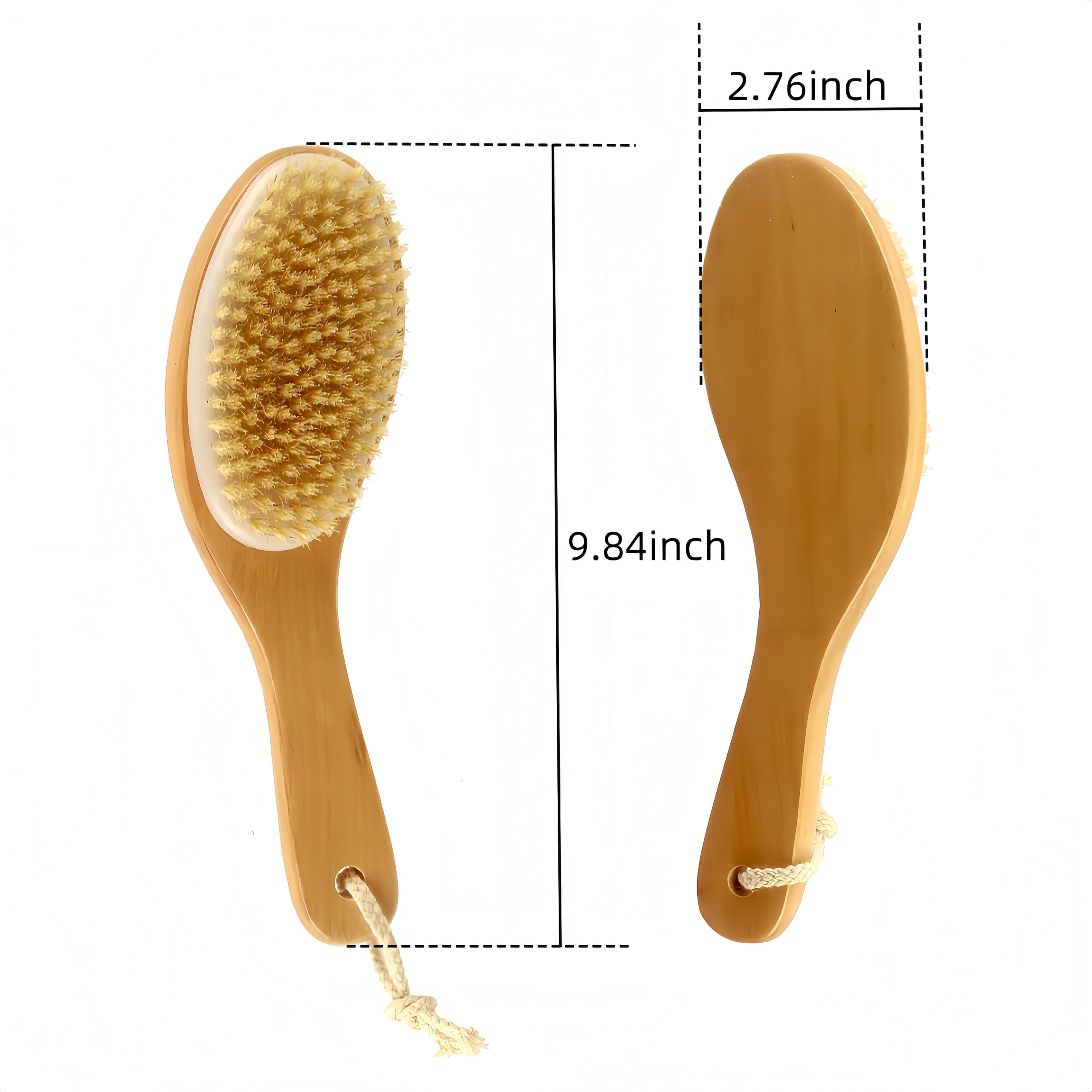 LONGCO dual-purpose brush for men and women with durable bristles for self-care.