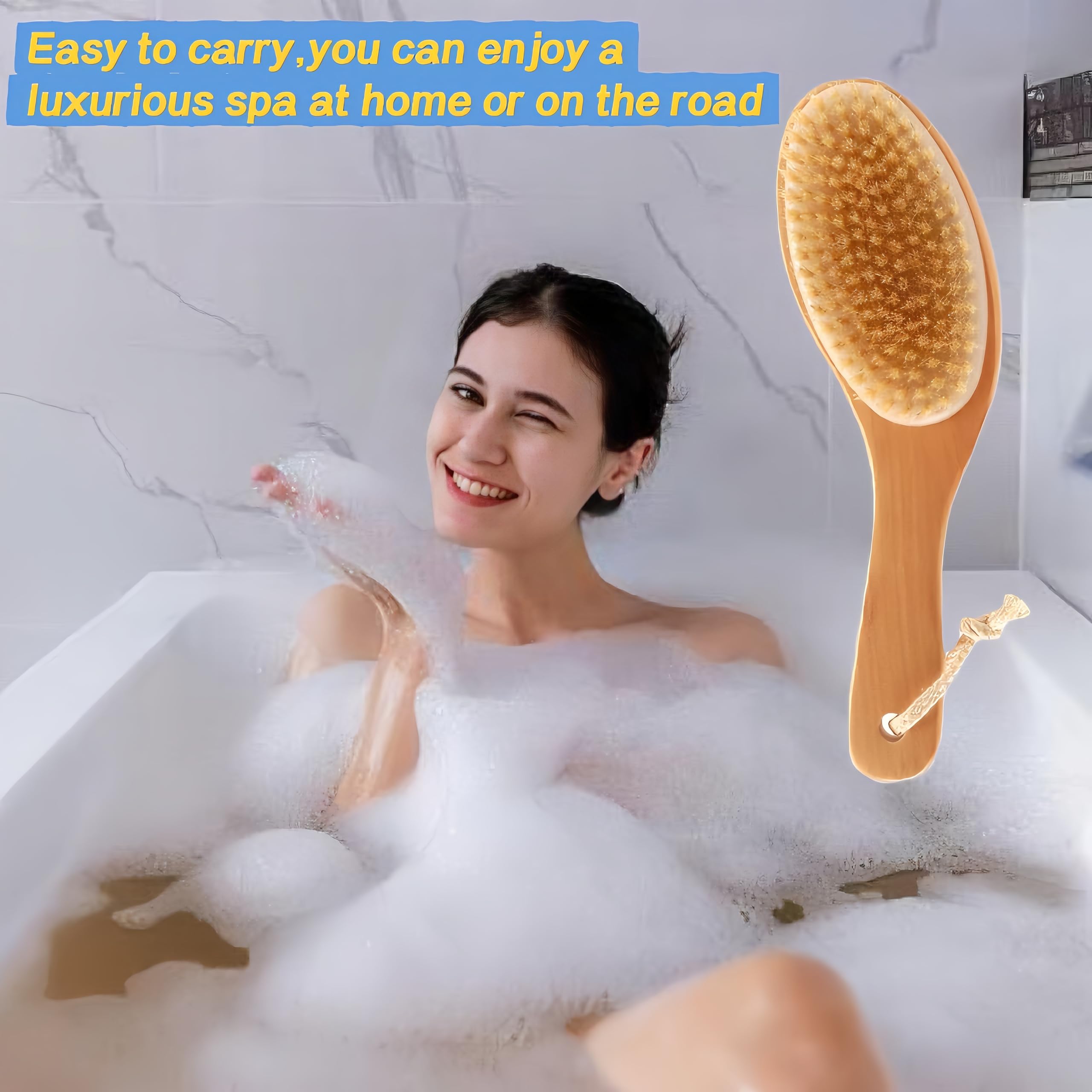 LONGCO portable travel-friendly brush for skin care on the go.