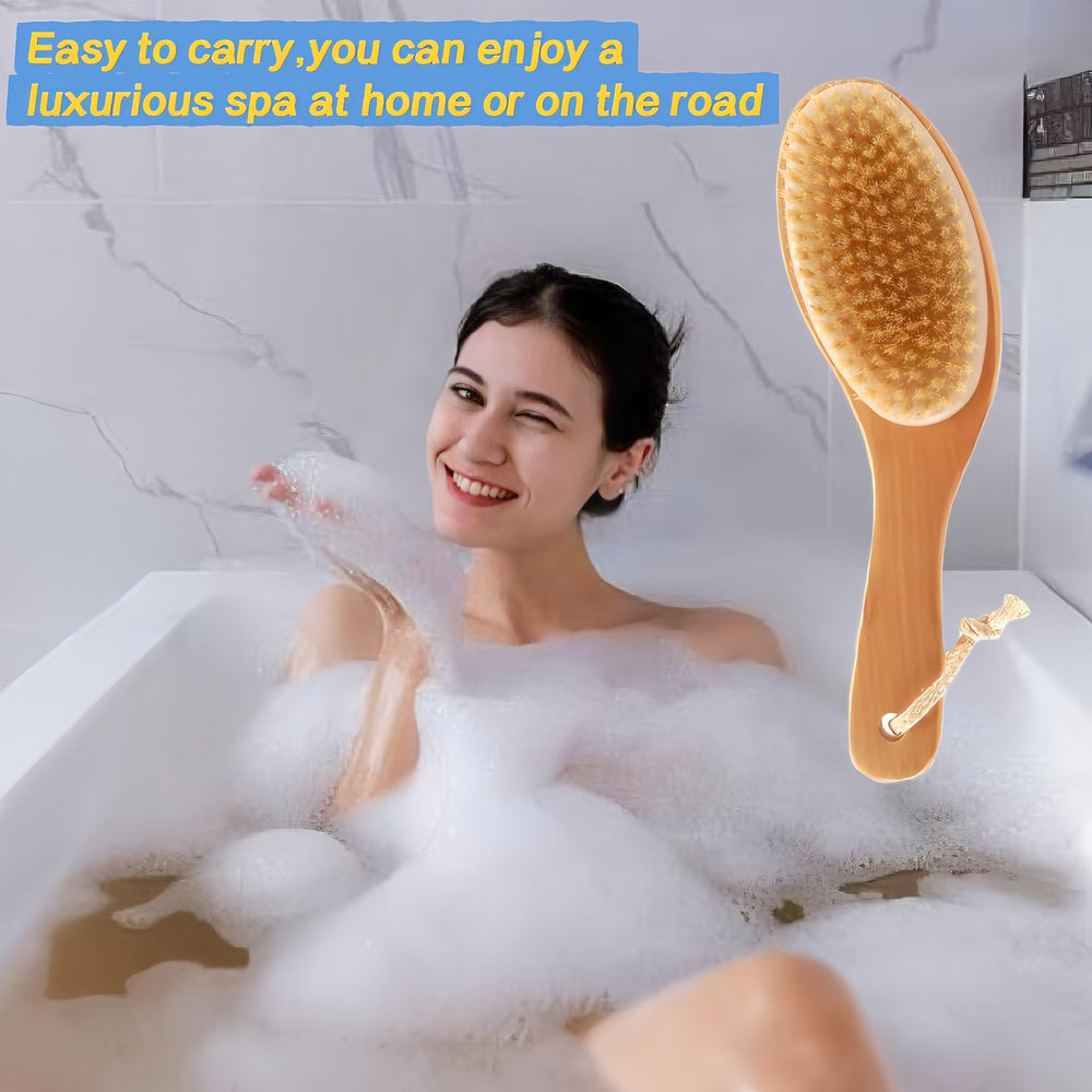 LONGCO portable travel-friendly brush for skin care on the go.