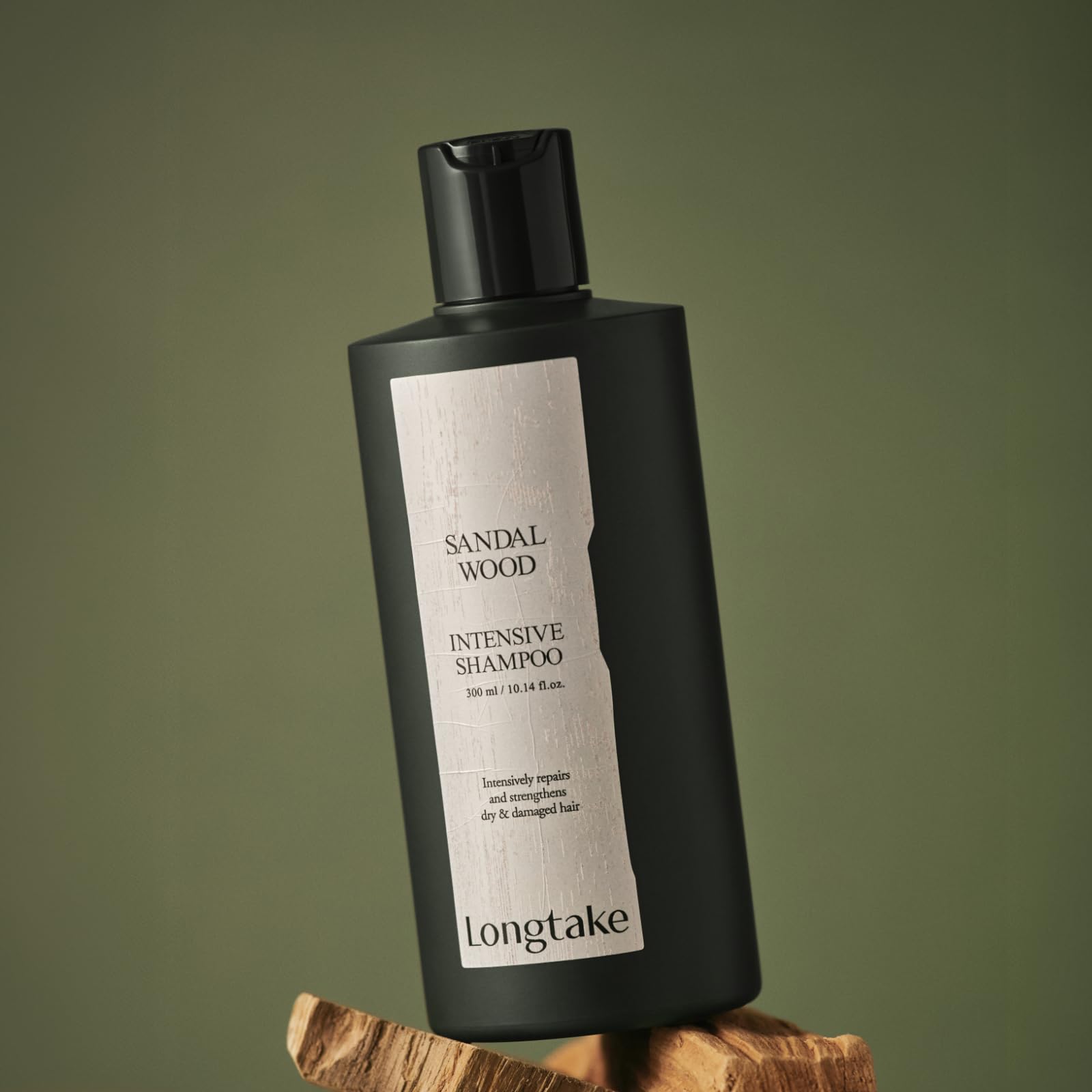 Longtake shampoo suitable for all hair types, offering fragrance and shine.