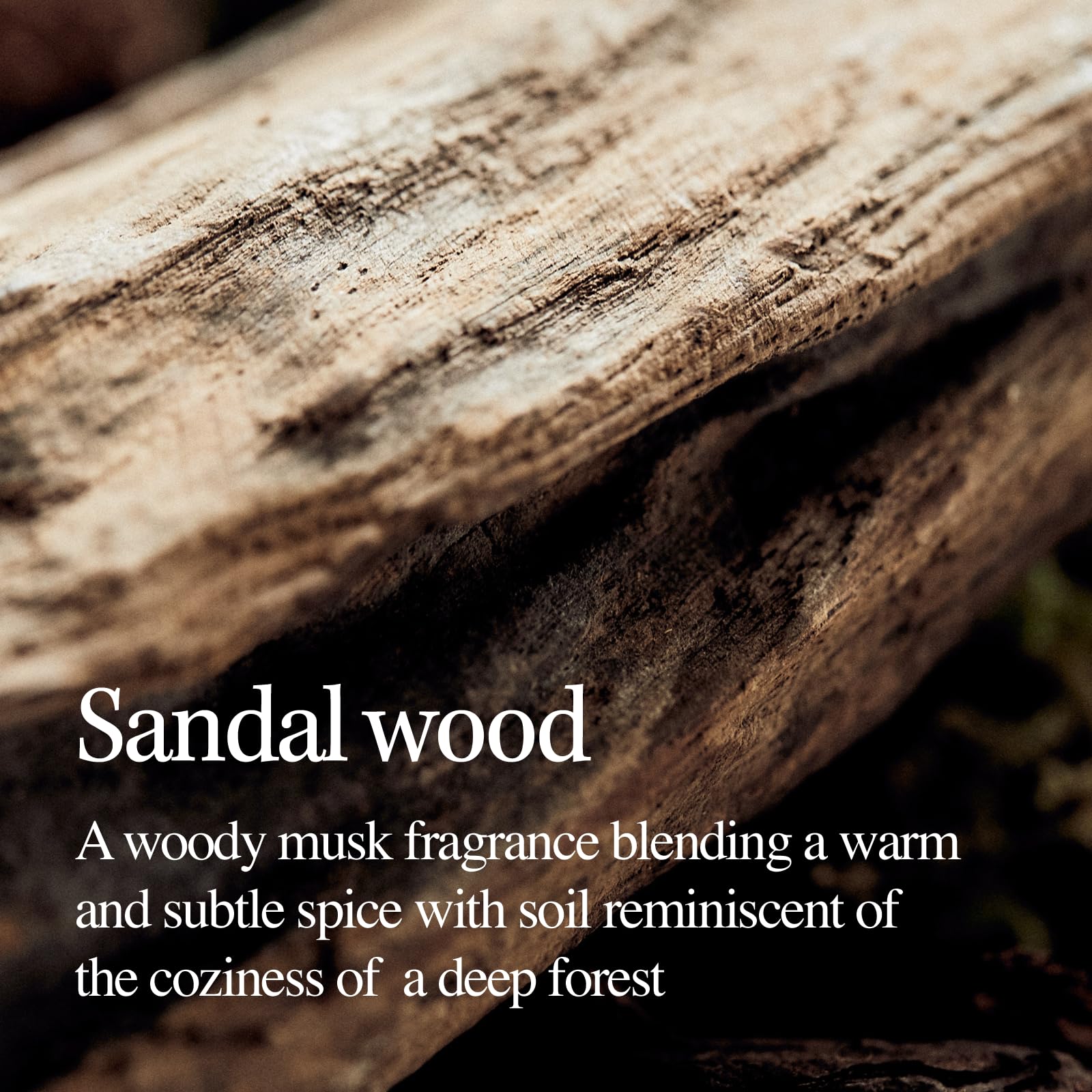 Longtake sandalwood fights frizz, leaving softer, smoother strands.