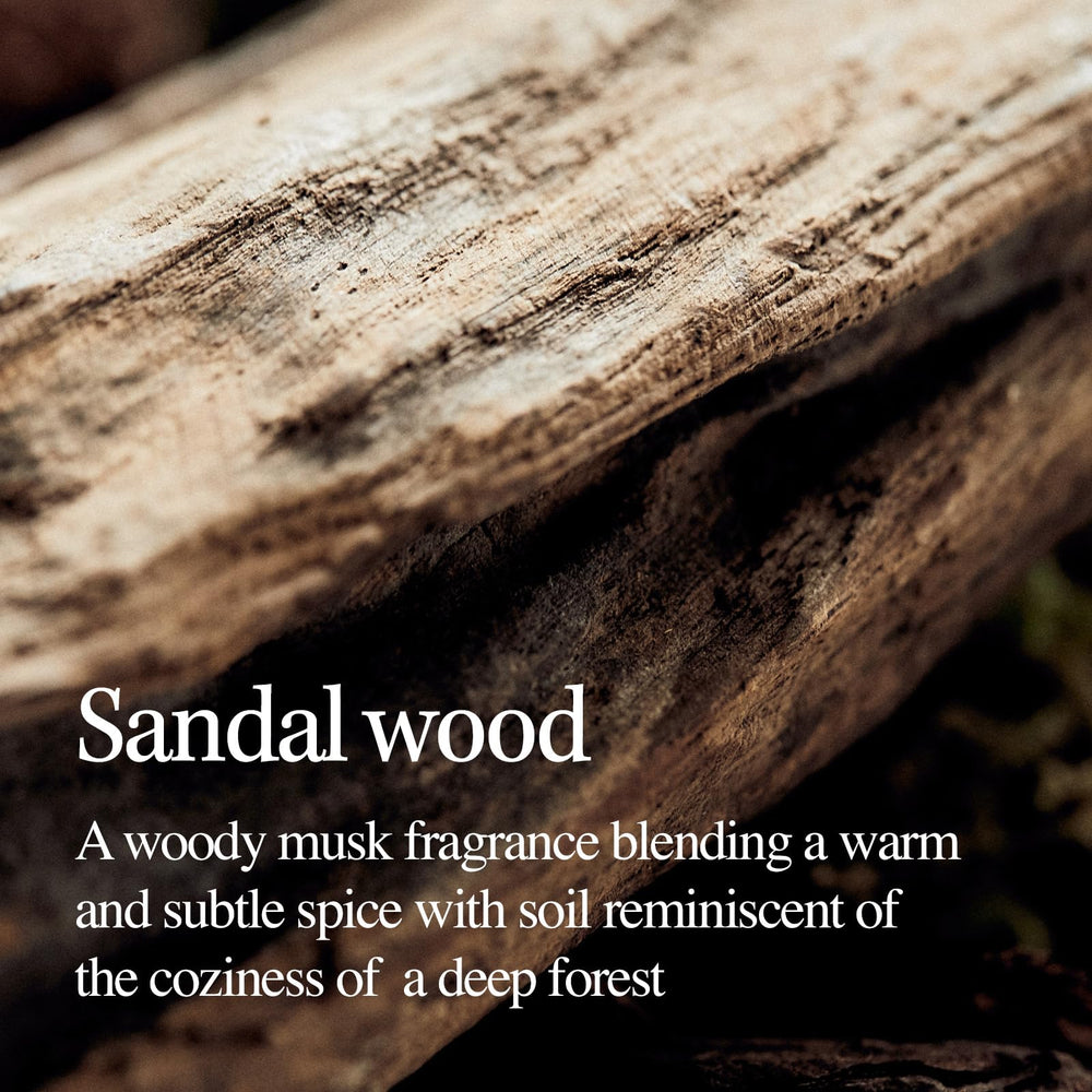 LONGTAKE Sandalwood Treatment sustainable packaging emphasizing vegan cruelty-free ethos.