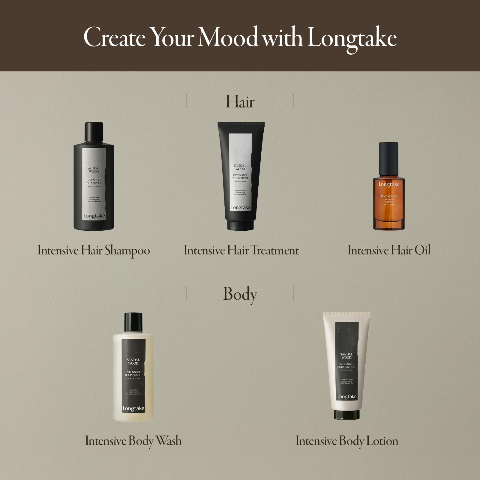 LONGTAKE Vegan certification badge asserts cruelty-free, plant-based formulation.