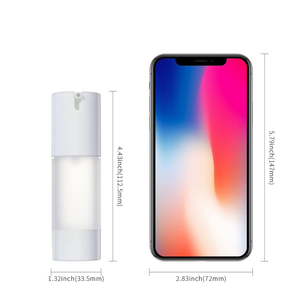 Longway frosted plastic bottle exudes premium, light-protective design.