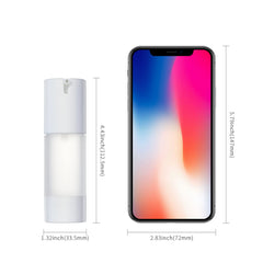 Longway frosted plastic bottle exudes premium, light-protective design.