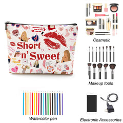 LONGXIN cosmetic pouch contents visible show versatile organization options
