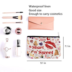 LONGXIN Singer Merch makeup bag open zip demonstrates easy access to belongings