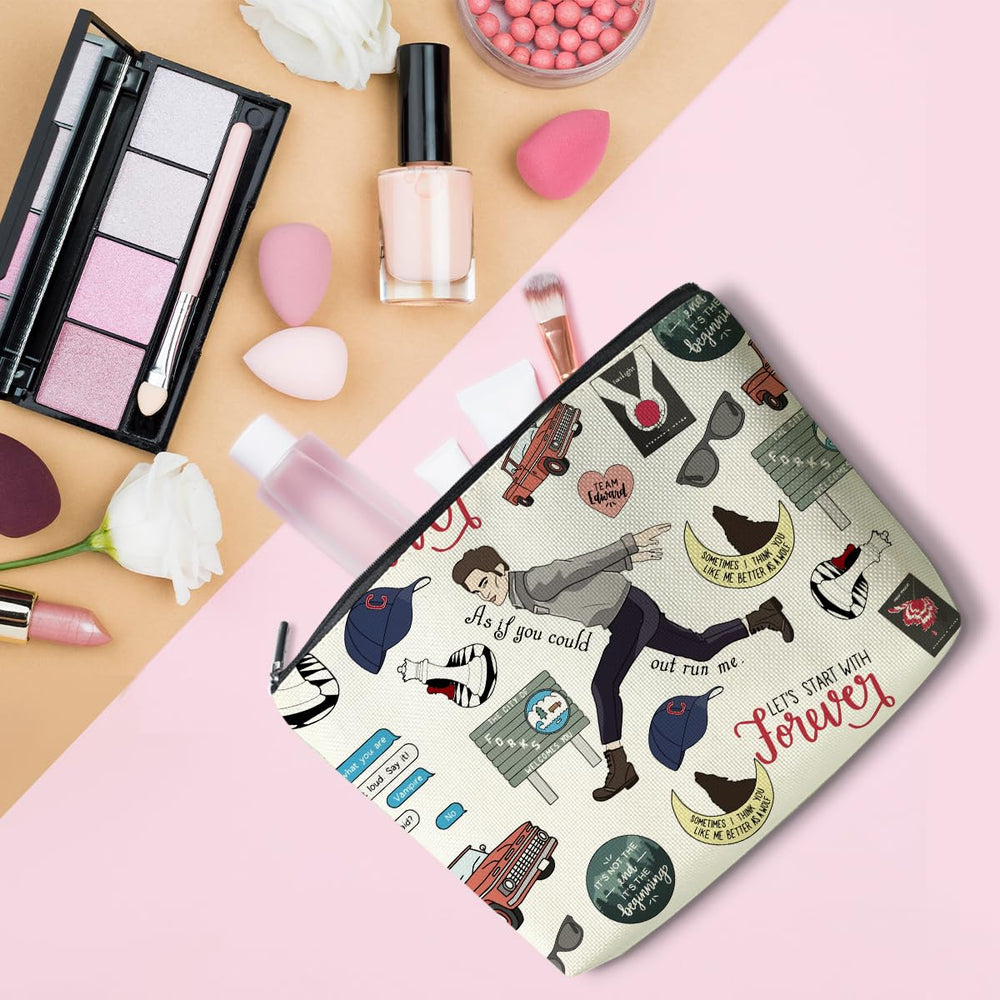 LONGXIN Twilight Merch makeup bag double-sided print highlights vivid artwork for gifting