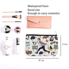 LONGXIN Twilight Merch makeup bag interior view shows room for brushes and cosmetics