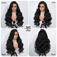 LONREAW 13x6 HD Swiss lace front blends seamlessly for a realistic hairline.