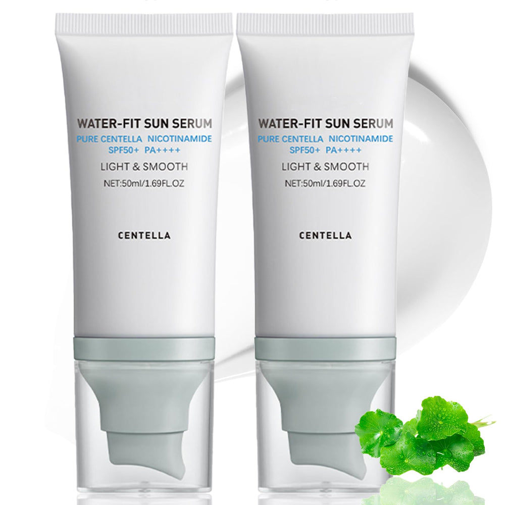 Loobexery Cen-tella sunscreen bottle front view for daily UV defense with no white cast.