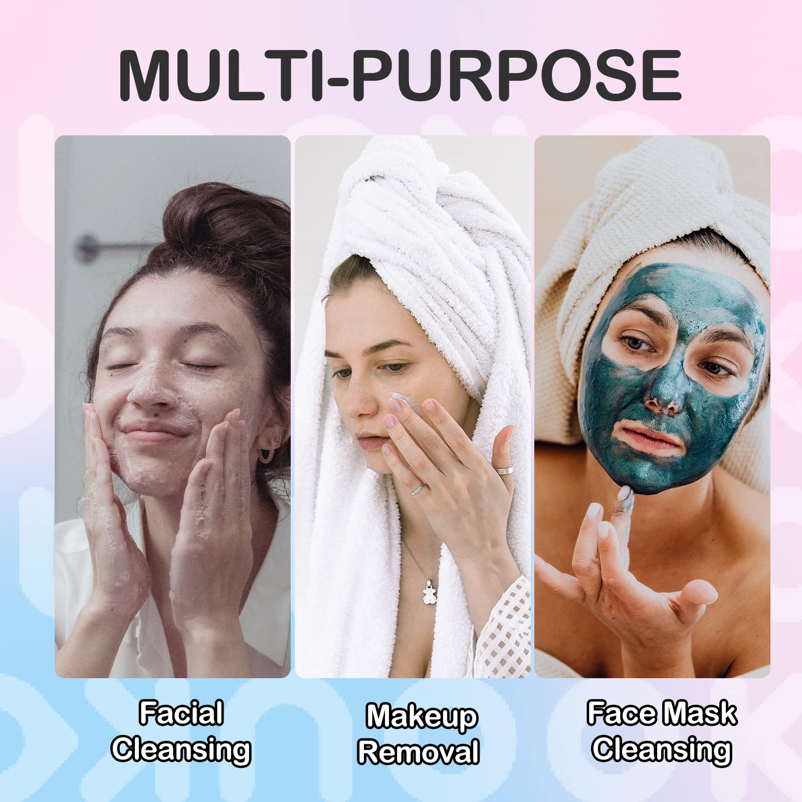 LOOKNOOK Disposable Face Towel in makeup removal setup for cleansing