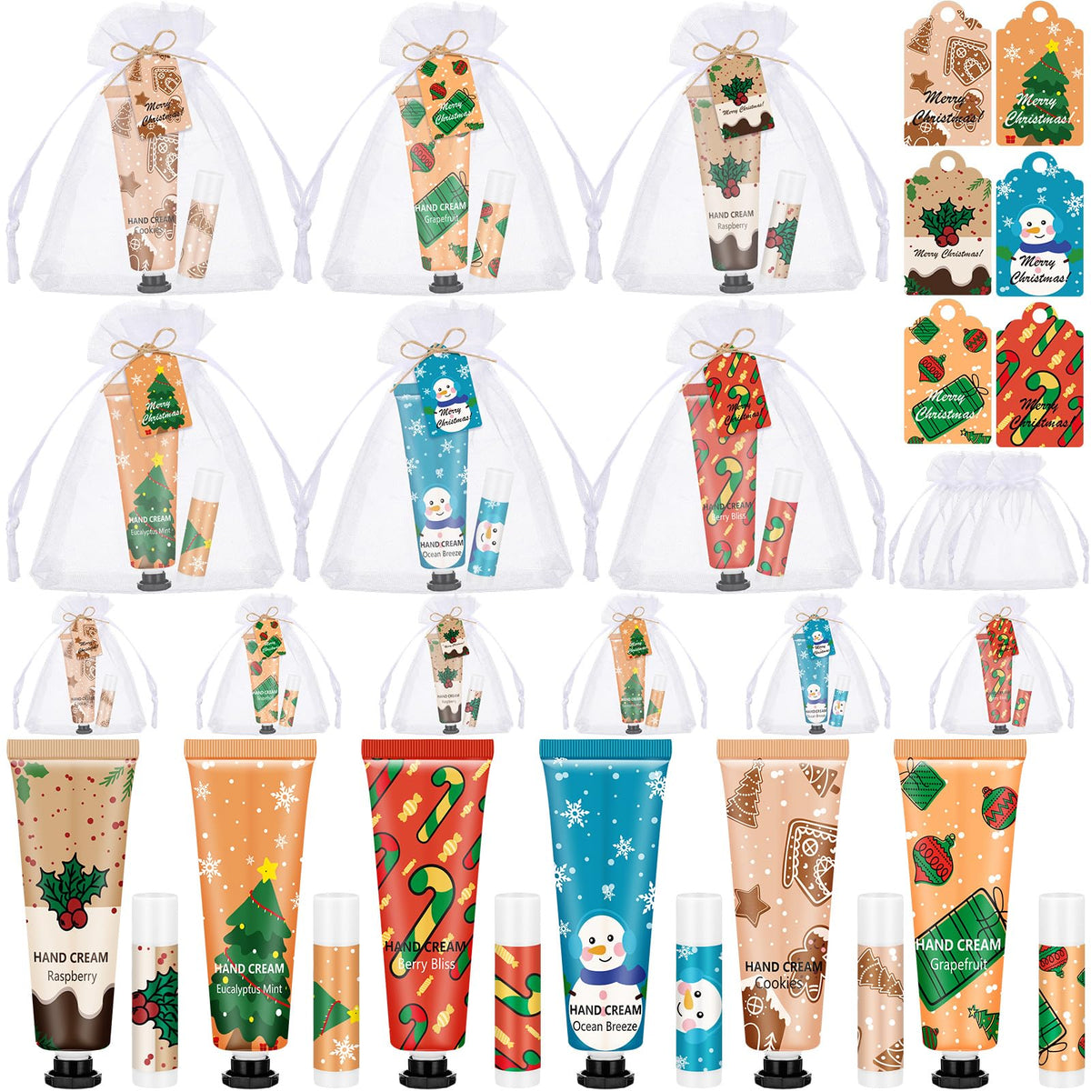 Loopeer Christmas hand cream set in festive packaging, ideal for gifting.