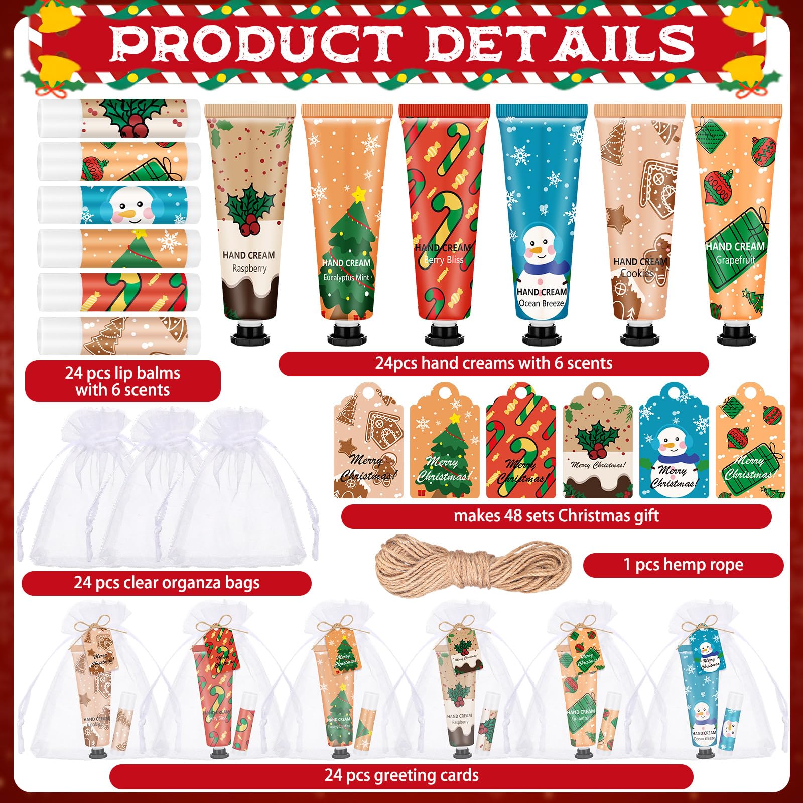 Loopeer lip balm gift set displays six scents ideal for stocking stuffers.