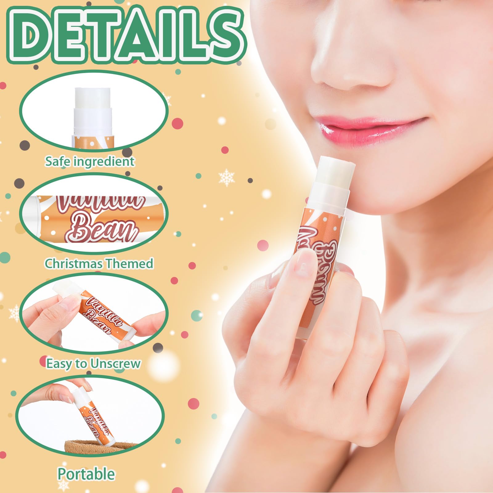 Loopeer hand cream vanilla bean 20g close-up for winter dry hand care.