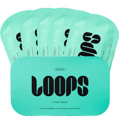 LOOPS CLEAN SLATE packaging on a bathroom counter highlighting detoxifying hydrogel formula