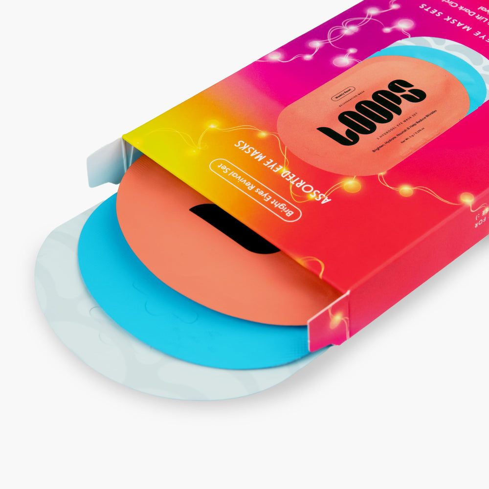 LOOPS Eyes Revival Set night-time routine mood image evokes a spa-like ritual.