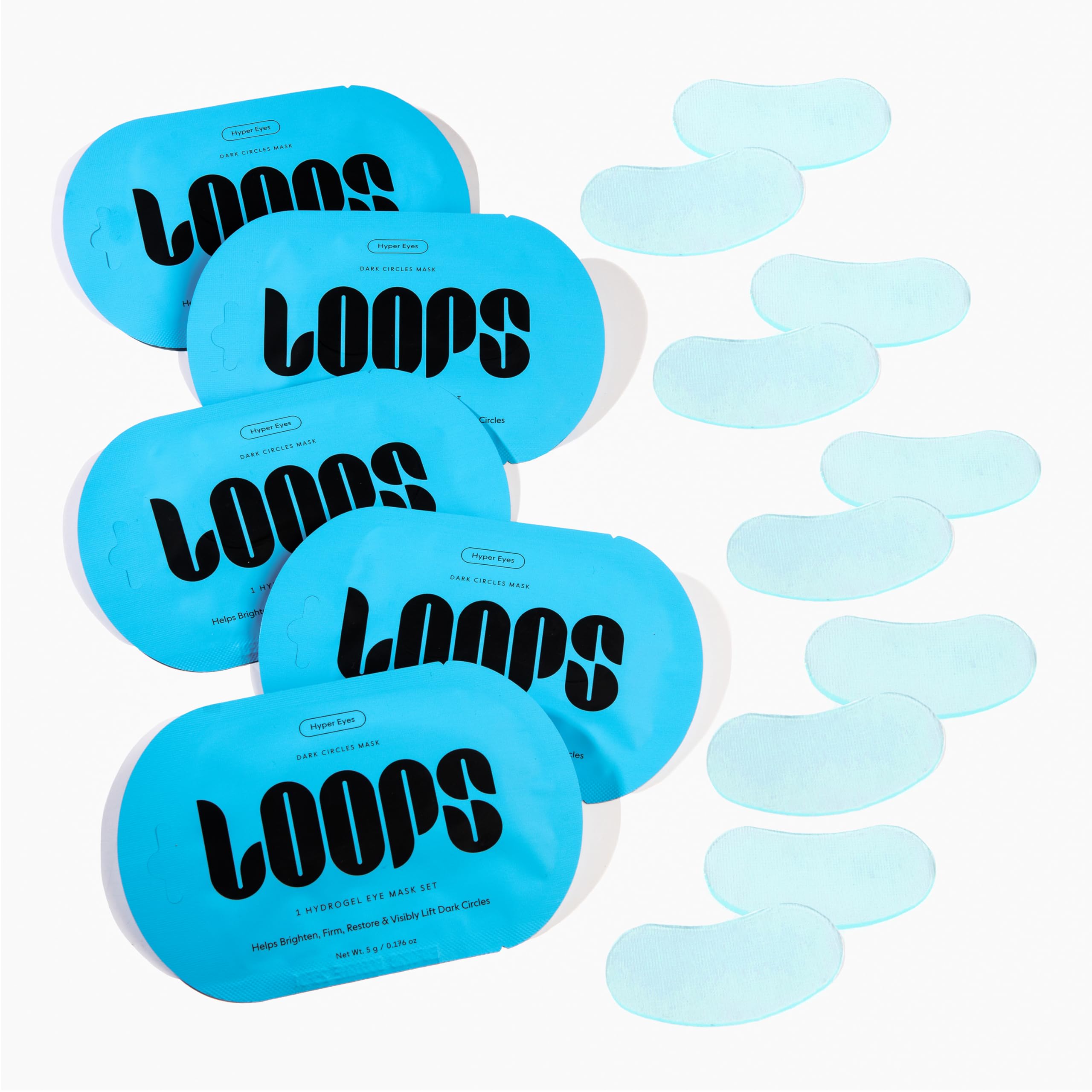 LOOPS Hyper Smooth Eye Mask serum detail shows leftover serum ready for tapping into skin