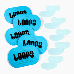 LOOPS Hyper Smooth Eye Mask serum detail shows leftover serum ready for tapping into skin