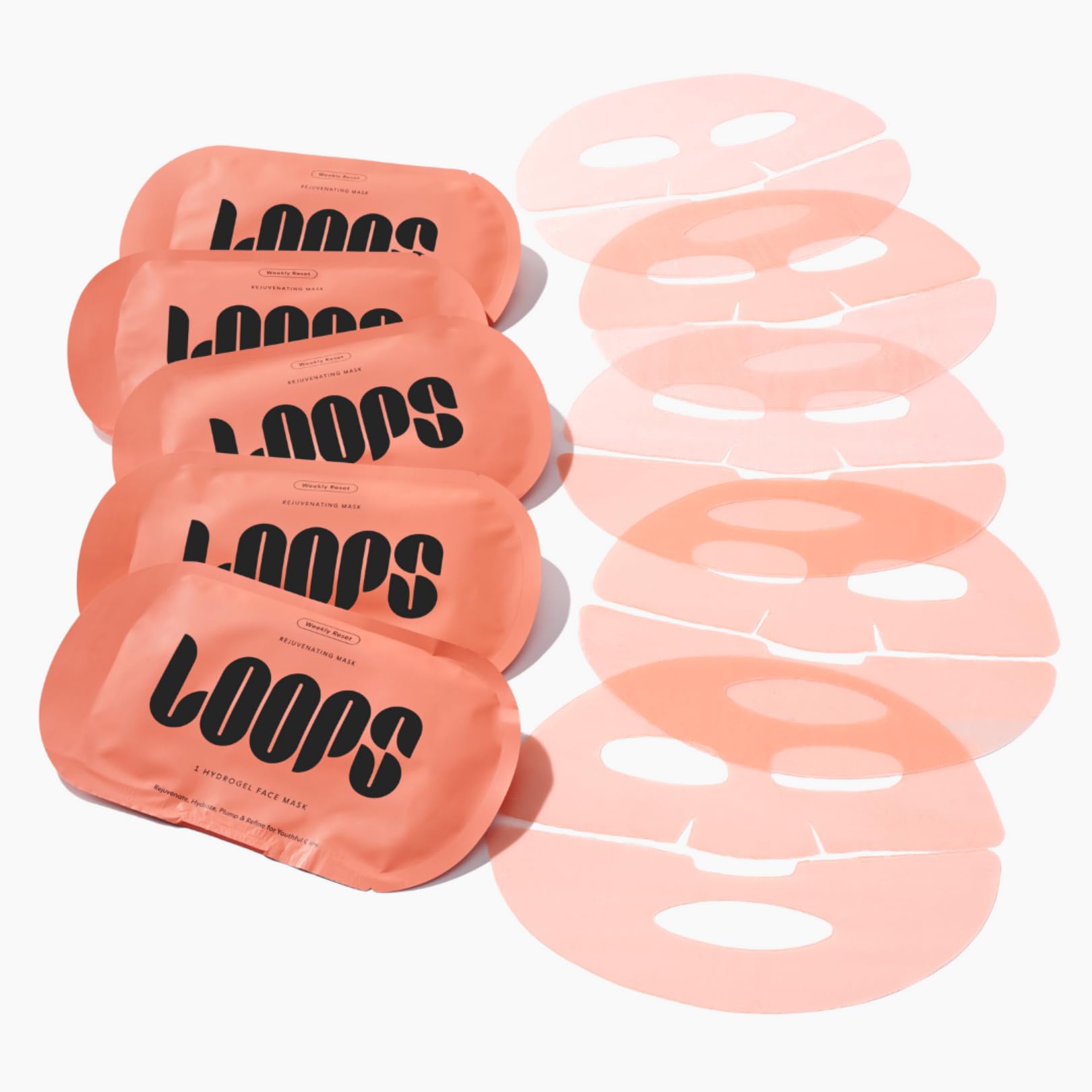 LOOPS Weekly Reset two-piece design showing universal fit across faces.