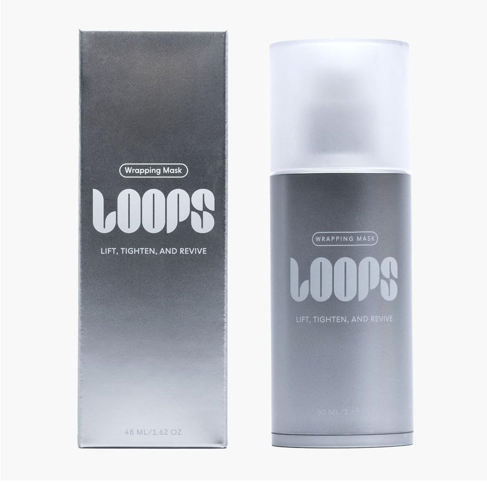 LOOPS Wrapping Mask hydrolyzed hyaluronic acid closeup emphasizing hydration