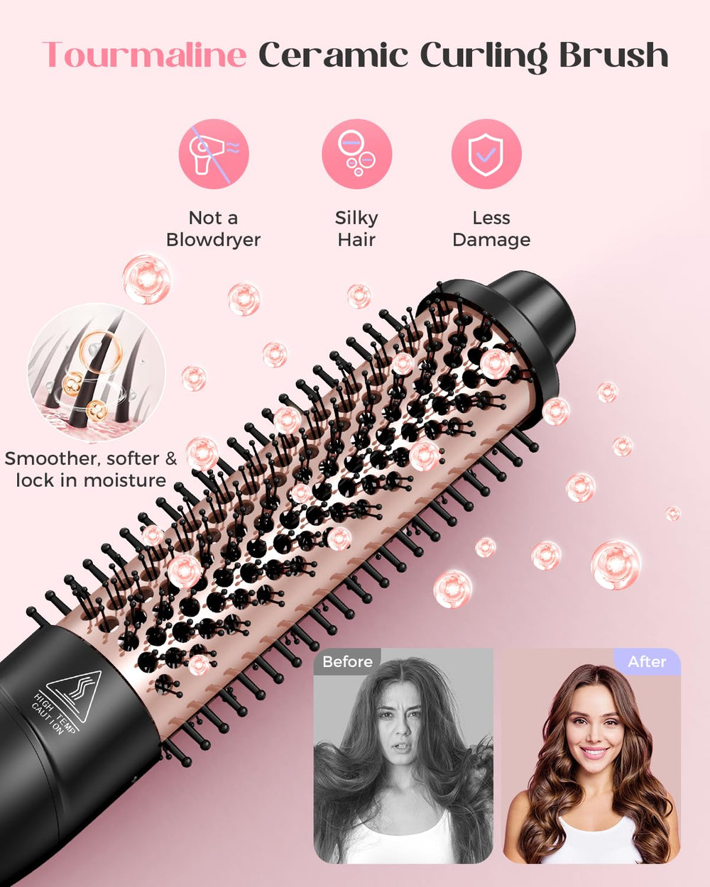Lopeie 0.35-inch small wand enables precise, tight curls.