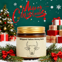 Lopeie Grass-Fed Tallow ingredients close-up showcases vitamins for natural glow.