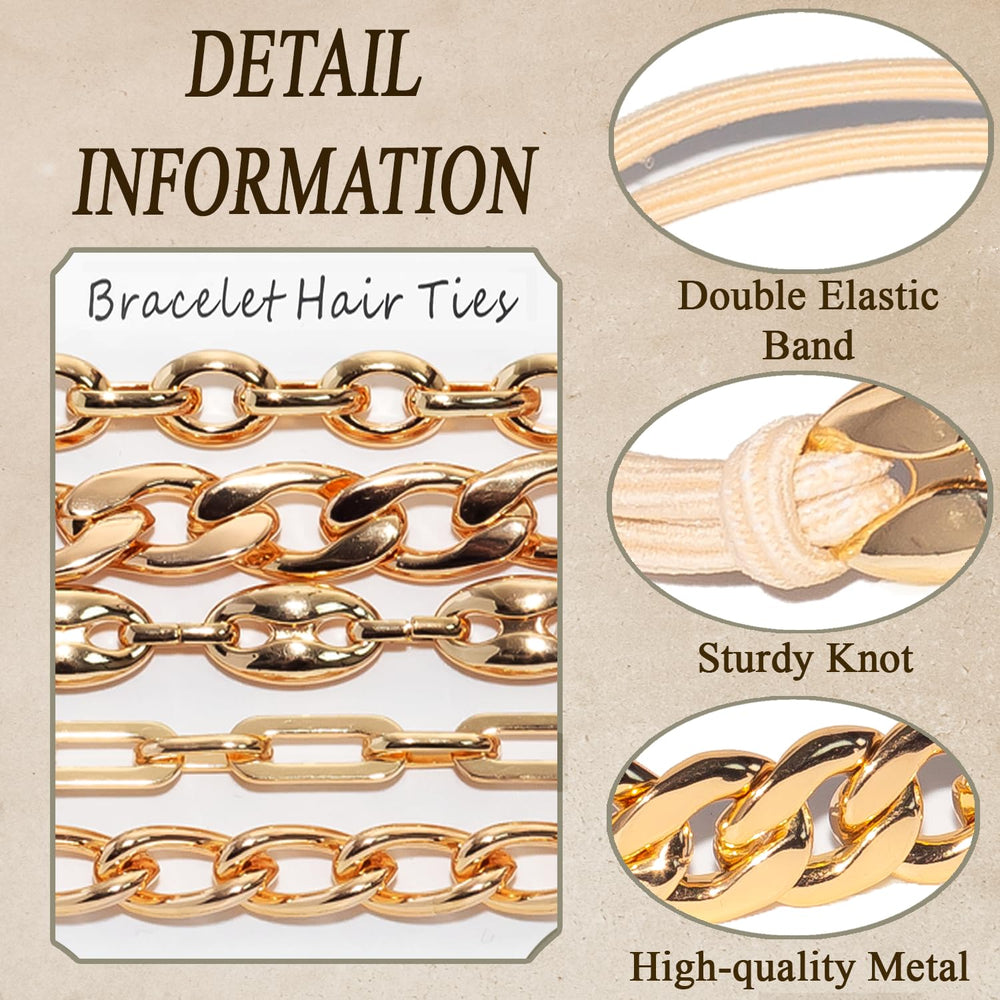 Loqpol Puffy Mariner charm on hair ties adds chic detail for casual or formal looks.