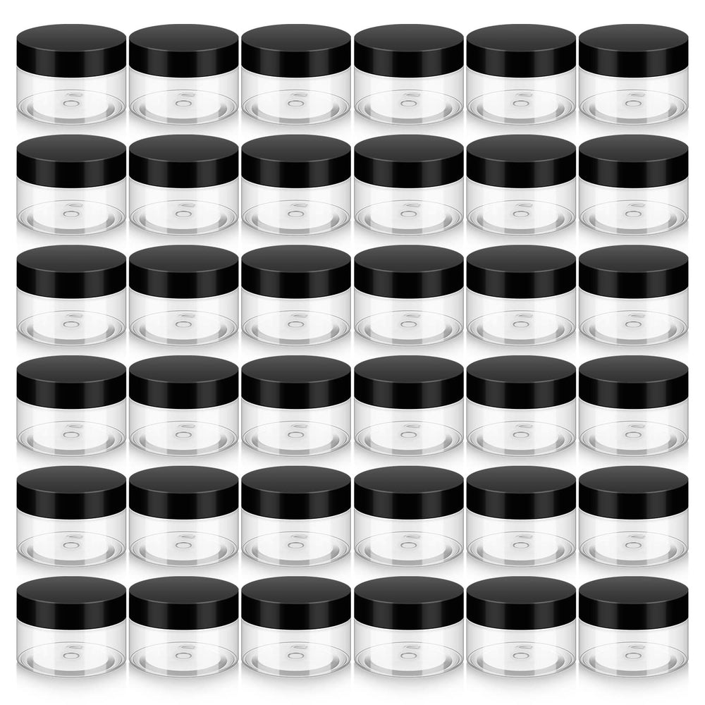 Loretoy 36-pack jars with lids offer BPA-free storage for cosmetics and travel