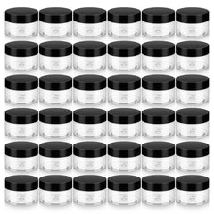 Loretoy 36-pack jars with lids offer BPA-free storage for cosmetics and travel
