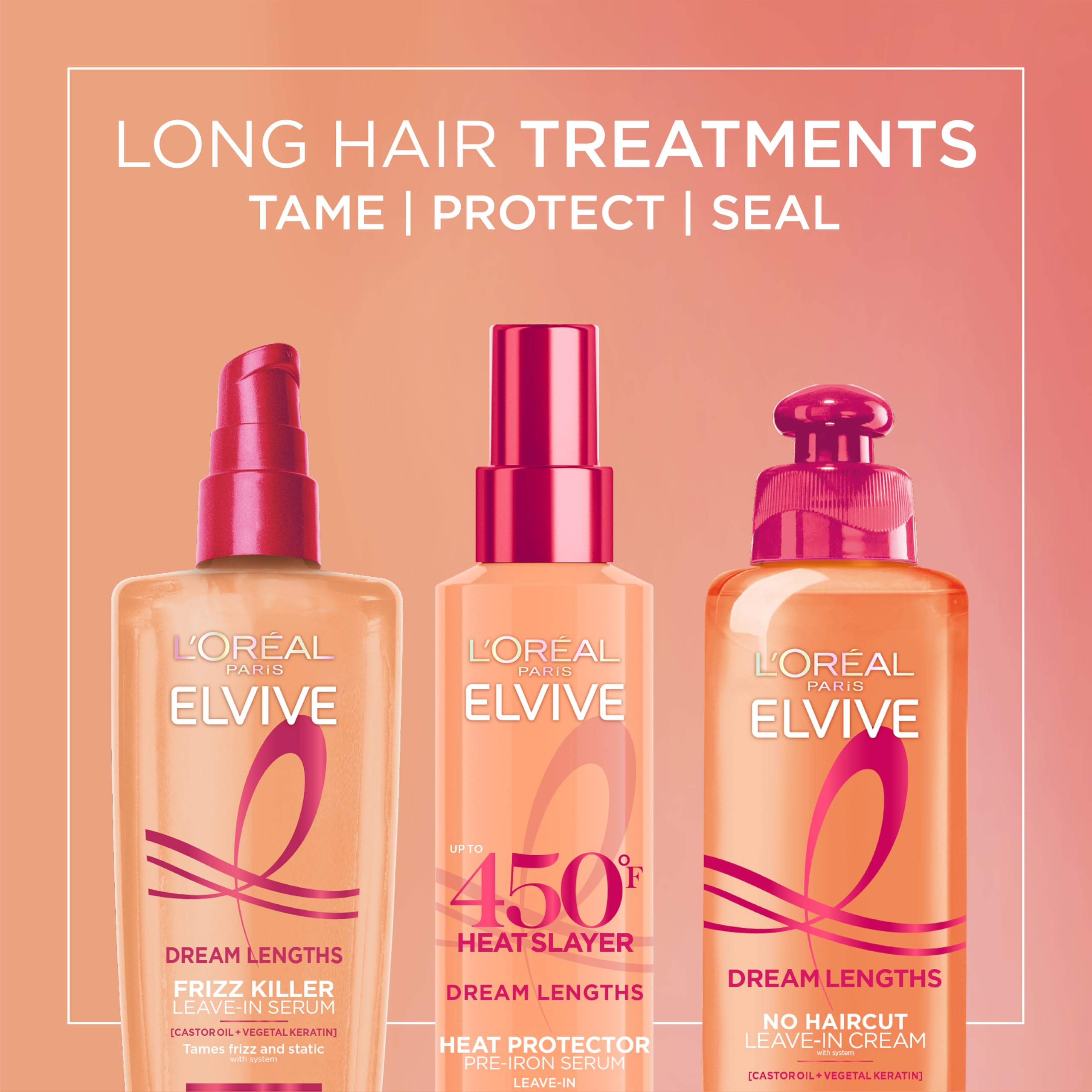 L'Oreal Paris styled long hair after using Heat Slayer for frizz-free shine benefit