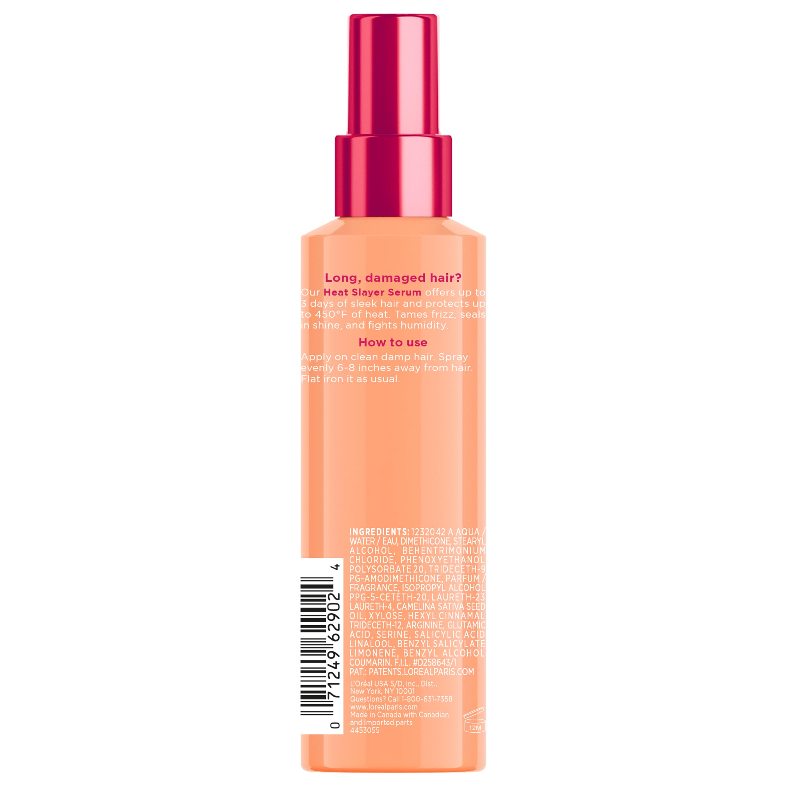 L'Oreal Paris Heat Slayer displayed with Dream Lengths range for routine compatibility