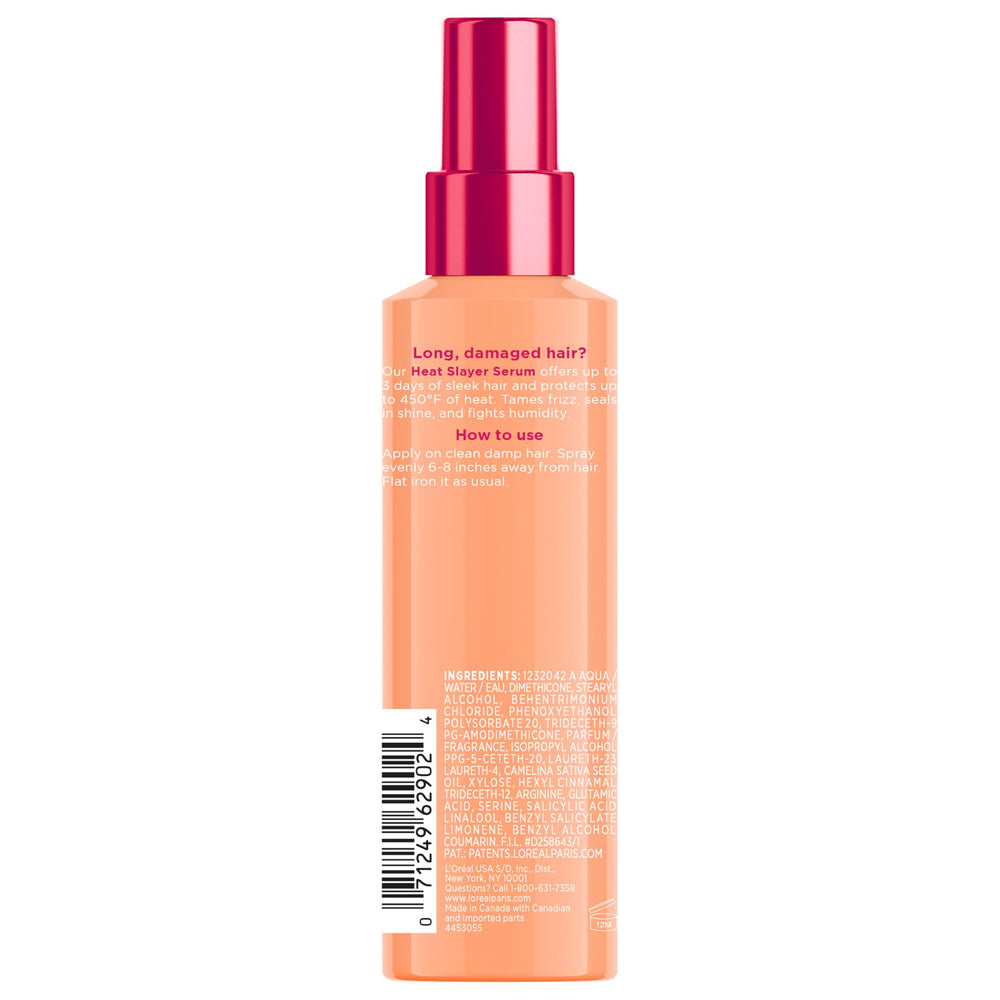 L'Oreal Paris Heat Slayer displayed with Dream Lengths range for routine compatibility