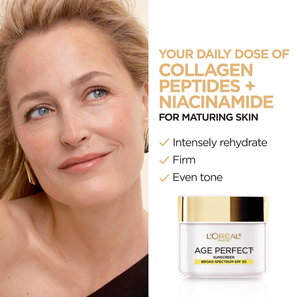 L'Oreal Paris Age Perfect Collagen Expert product pump demonstrates easy daily application.