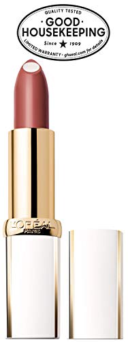 L'Oreal Paris Age Perfect Lipstick with pro-vitamin B5 nourishing formula on lips.