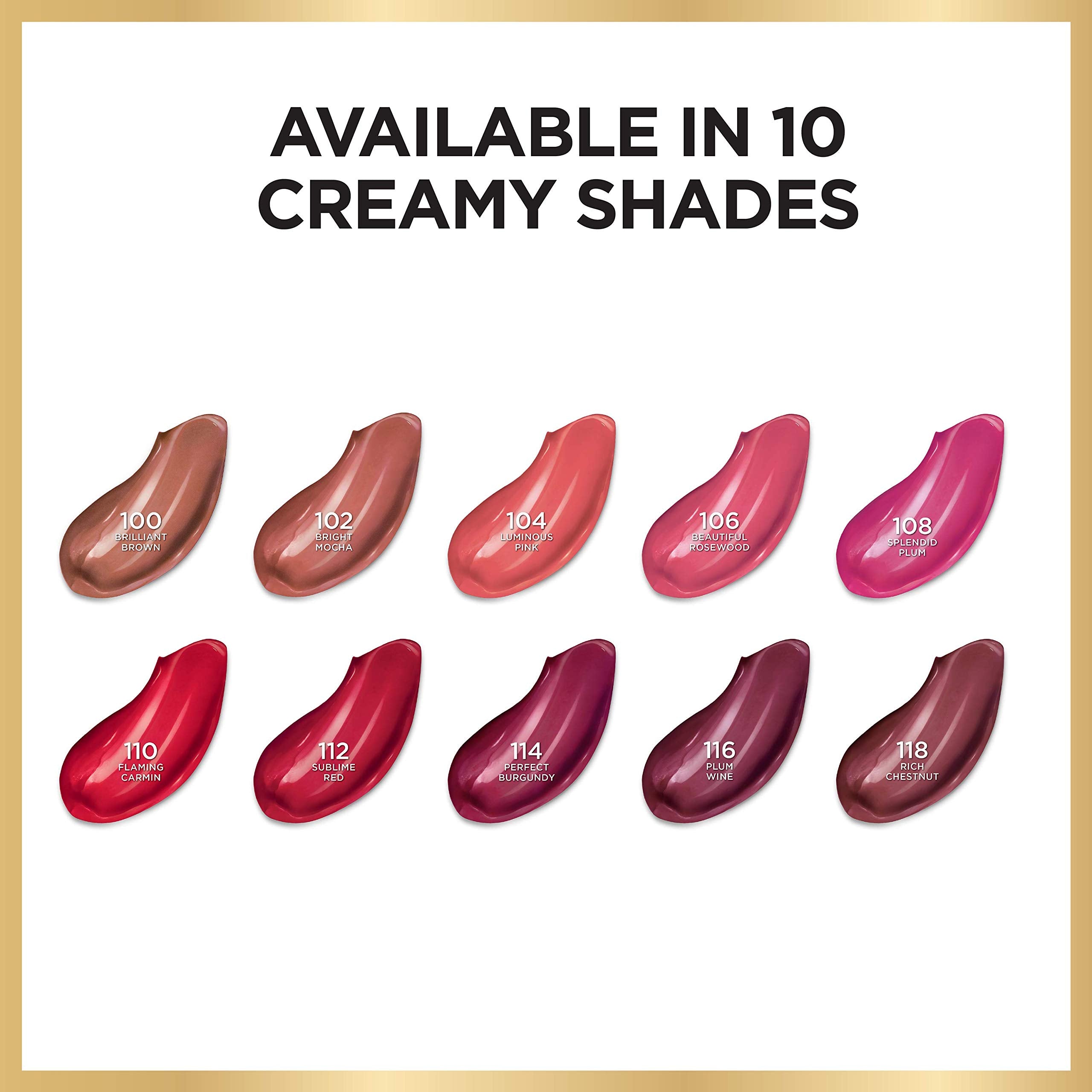 L’Oréal Paris Age Perfect Lipstick Rosewood texture promises smooth color glide.