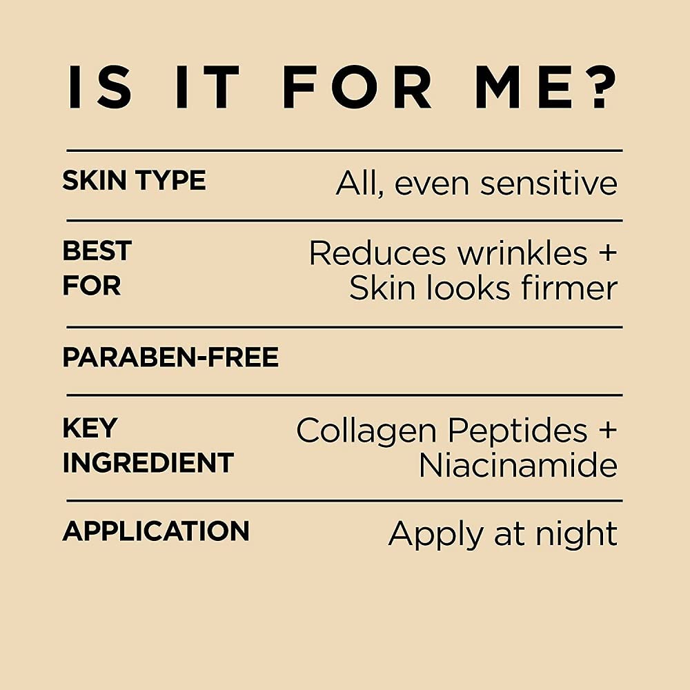 L'Oreal Paris Age Perfect Night Cream image highlights dermatologist-tested non-comedogenic formula.