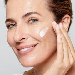 Niacinamide detail on L'Oreal Paris Age Perfect packaging hints at brighter, more even skin tone.
