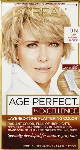 L\'Oreal Paris Age Perfect cream tube highlights layered-tone dimension for luminous blondes
