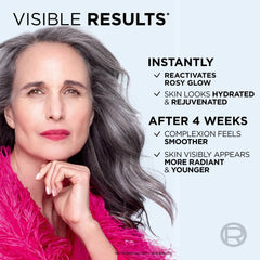 L'Oreal Paris Age Perfect rosy-tone cream texture swatch highlighting lightweight non-greasy feel.