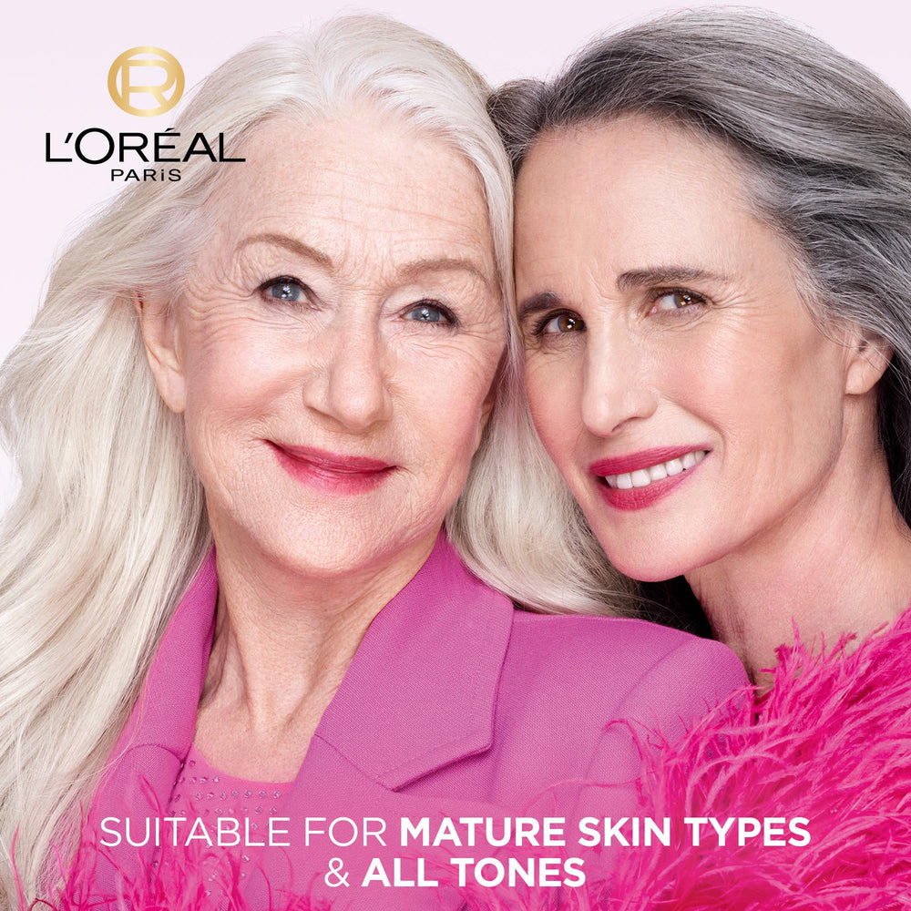 L'Oreal Paris Age Perfect Rosy Tone face and neck application demonstrates comfortable daily hydration.