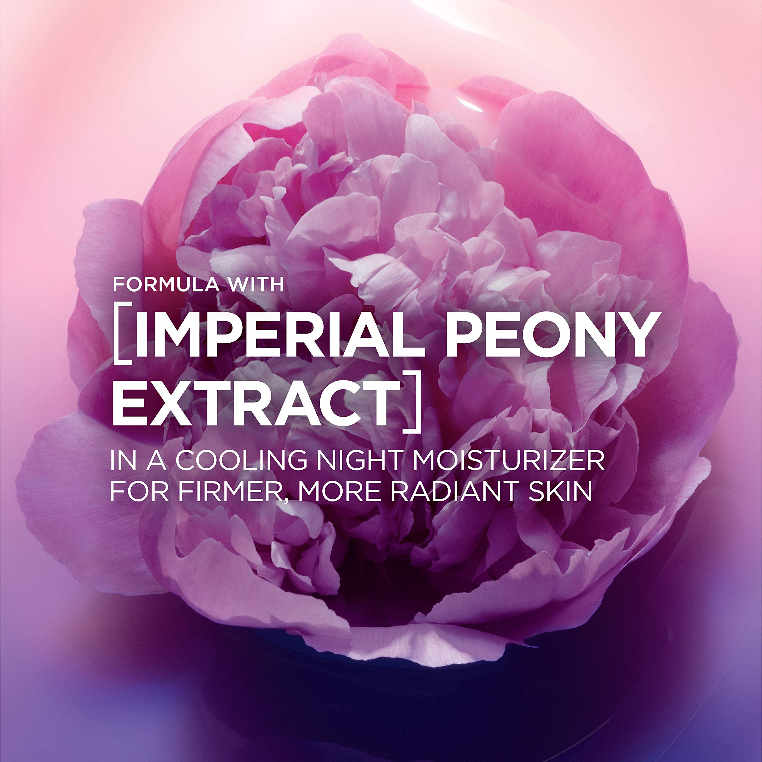 L'Oreal Paris Age Perfect Rosy Tone texture swirl suggests balanced hydration for mature skin.