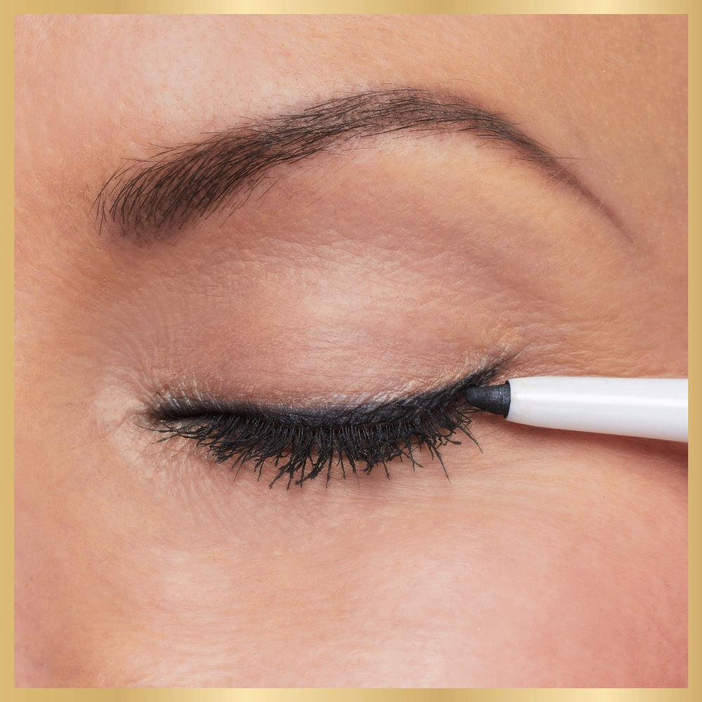L’Oréal Paris Age Perfect Satin Glide Eyeliner close-up highlighting gentle, non-drying feel for mature eyes.